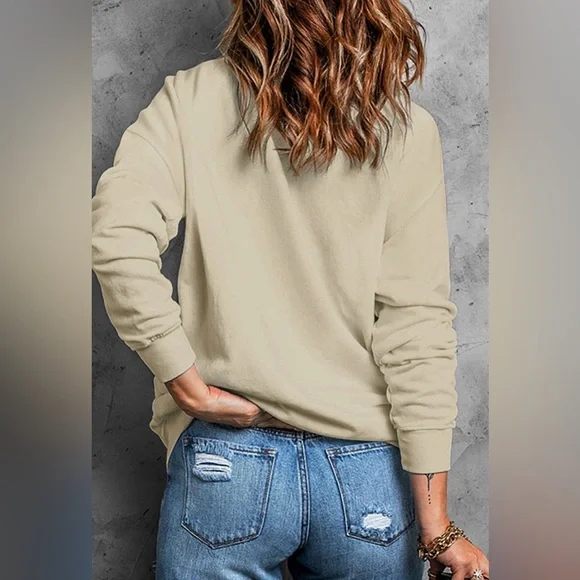 Khaki CAPTIN Of THE STRUGGLE BUS Graphic Sweatshirt - Picture 2 of 3